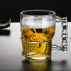 Tazas de cerveza transparentes Tazas para beber en forma de calavera para el hogar y la cocina