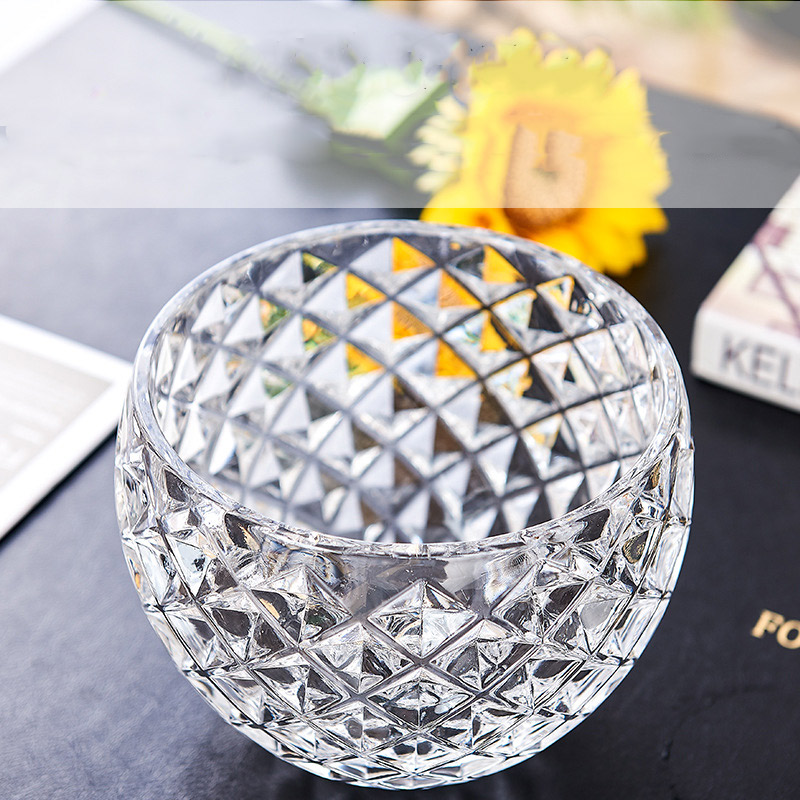 Taza de cristal redonda de 110 ml para la decoración del hogar de whisky