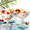 Vaso de postre de helado de batido de vaso de estilo helado clásico de 8 oz