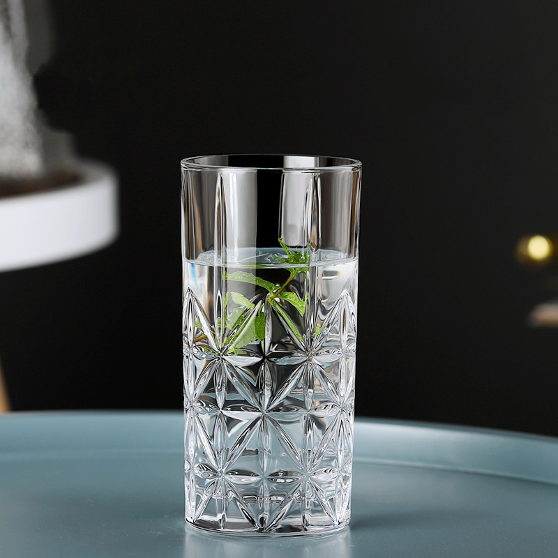 Vasos altos de vidrio de agua potable de 400 ml Highball Glass