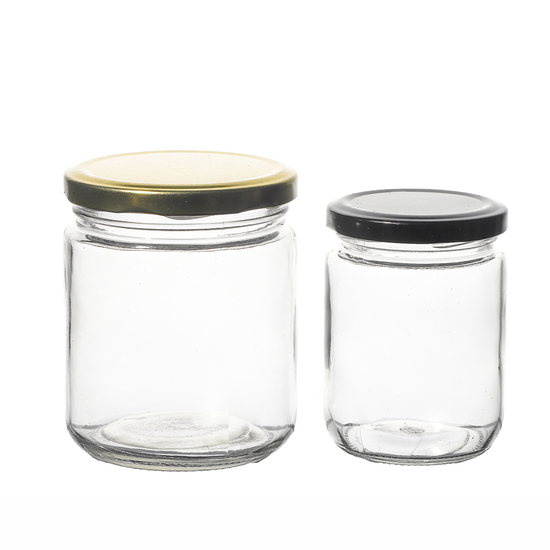 Venta caliente al por mayor Luxury 150 ml de jarra de vidrio para paquete de alimentos tienda de miel con frascos de vidrio para la venta