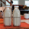 Envasado de leche de botellas de leche de vidrio de forma cuadrada grande 1000ml