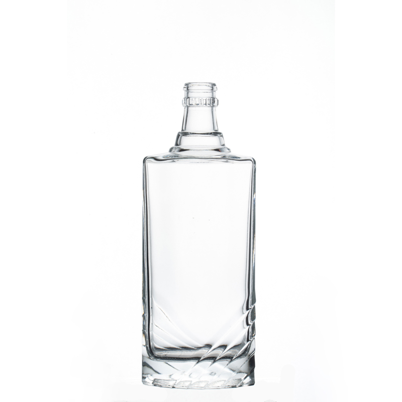 500ml transparente beber botellas de licor de vidrio al por mayor