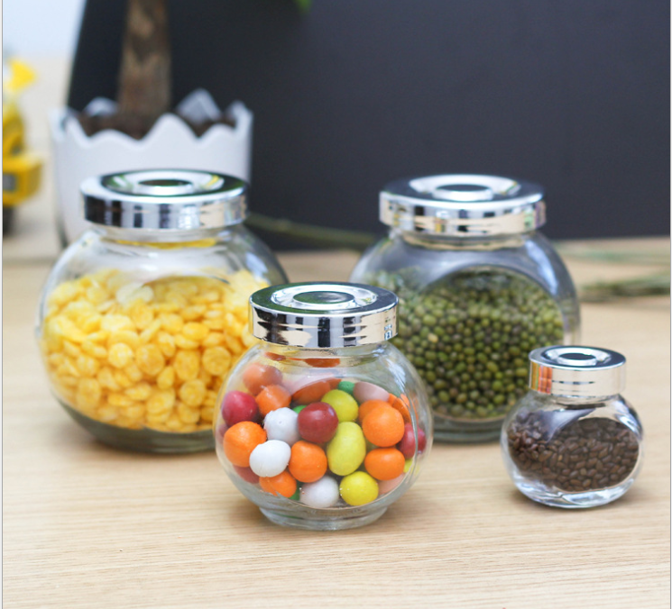 Frascos de almacenamiento de alimentos redondos de 100 ml de 300 ml