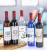 Botellas de vino de cristal de Burdeos de 750 ml con tapas de corcho