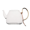 Té de té de té de té de vidrio al vapor resistente a alta temperatura tetera de vidrio
